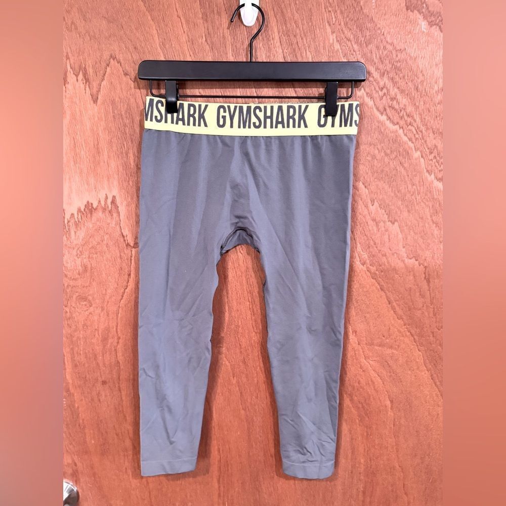 Gymshark Gray and Yellow Leggings size M